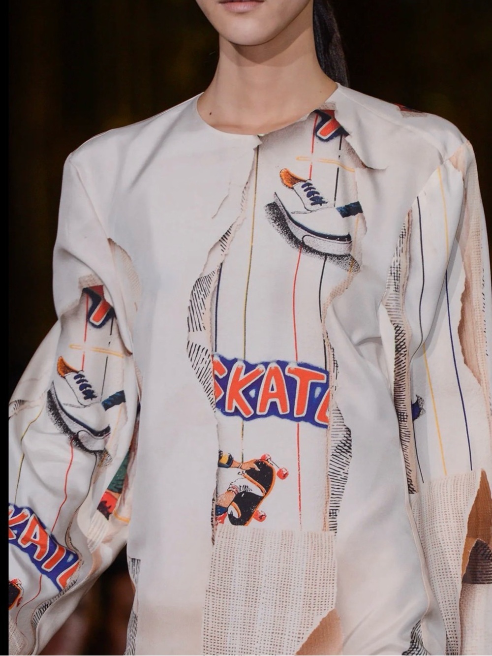 Stella McCartney Silk skateboard graffiti Dress 40